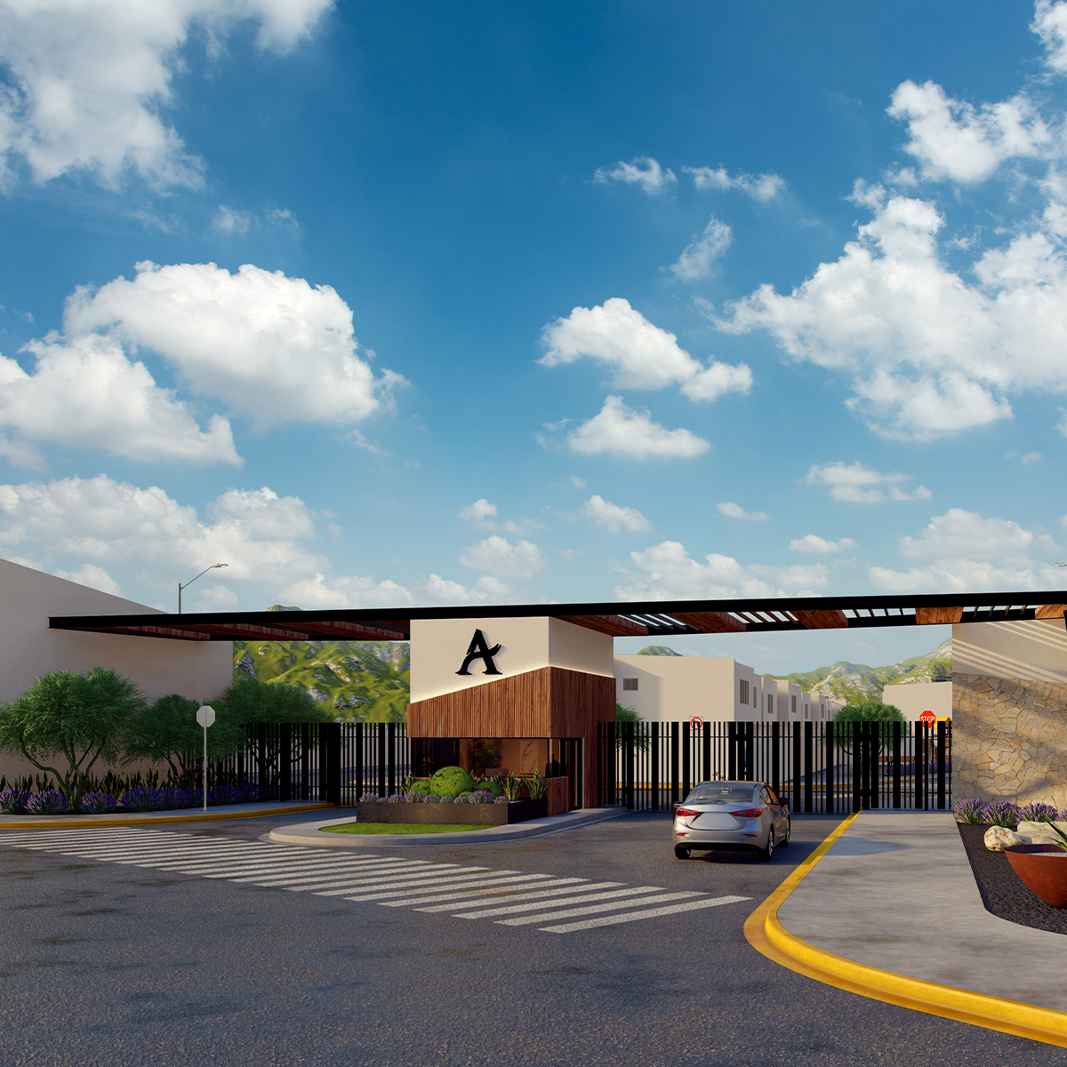 Render de caseta de Alcazares Residencial Etapa 1