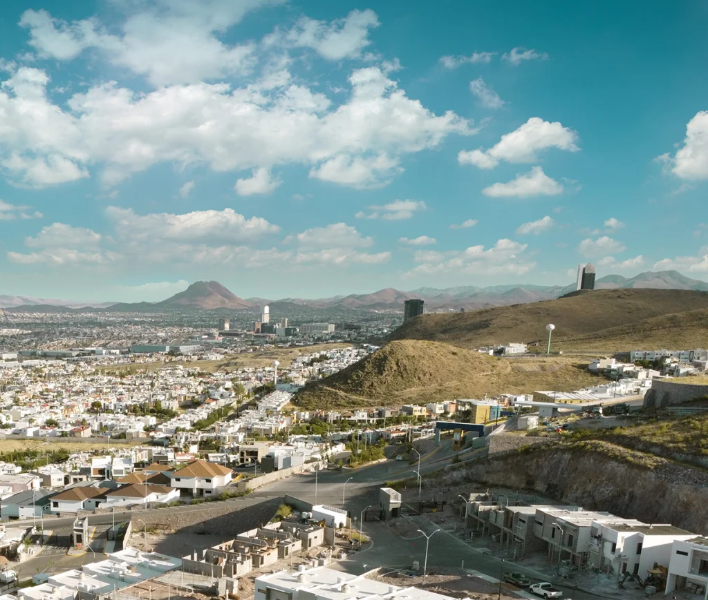 Vista aerea de rialto residencial